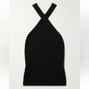 NILI LOTAN Helena knitted halterneck tank NWT